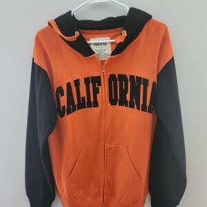 Adult Orange and Black California Hoodie